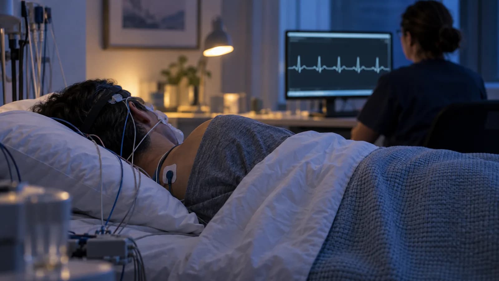 Imagem ilustrativa da reportagem: ECG na polissonografia prevê risco cardíaco